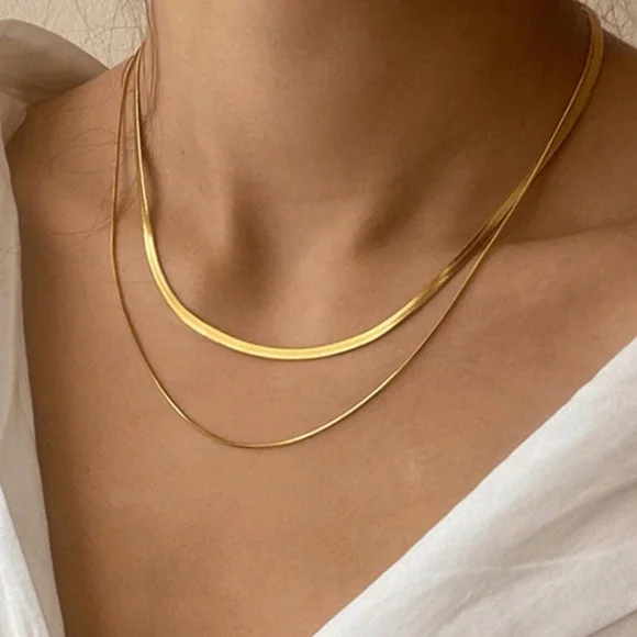 Gold Layered Necklace - Picture 1 of 1
